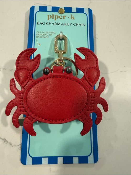 Piper K Accessories - piper•k Red Crab Bag Charm & Key Chain